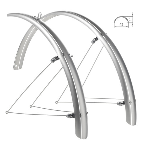 Coppia parafanghi bici city - bici,
